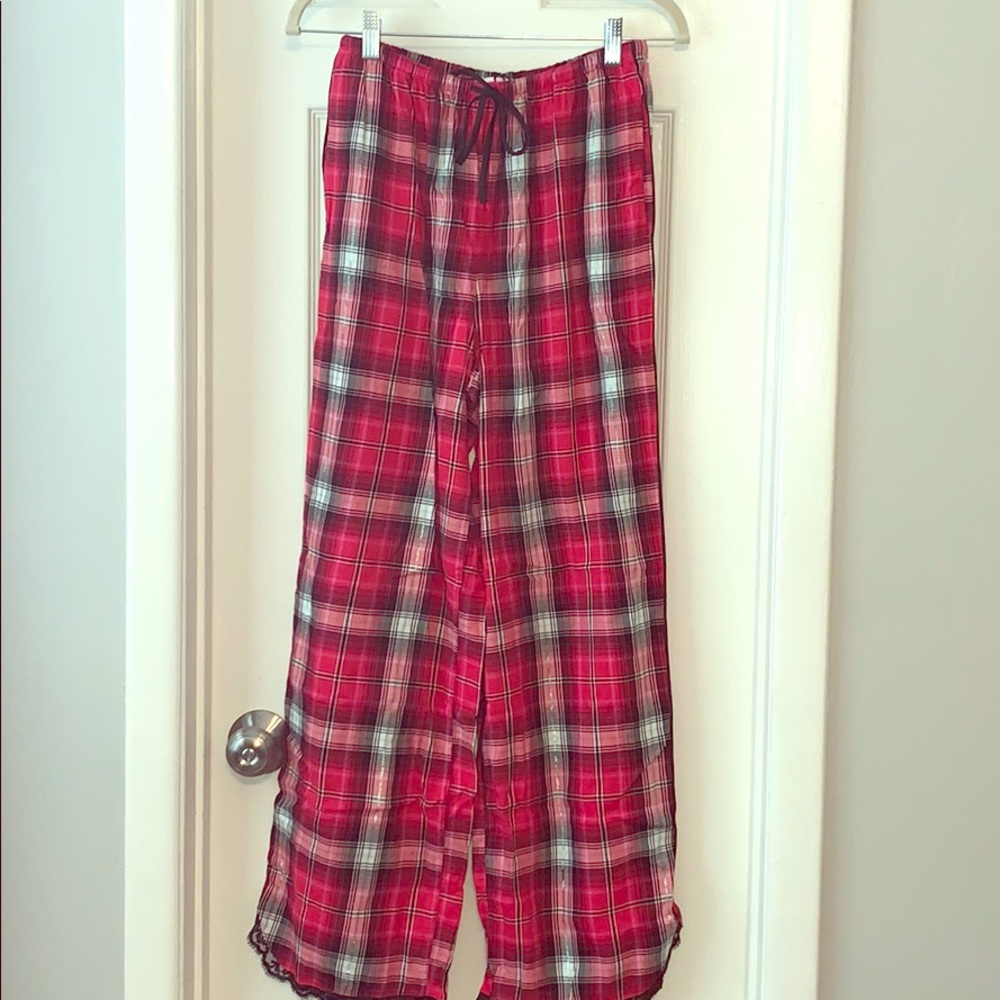 Victoria’s Secret red plaid sleep pajama pants S